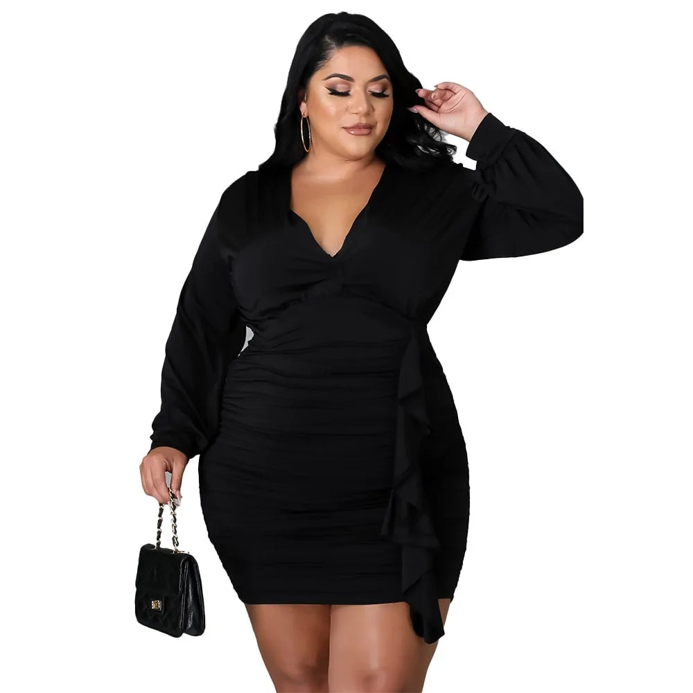 Women Autumn Plus Size Dresses Aristo Threads