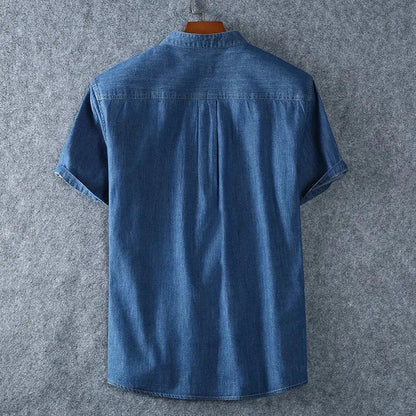 Plus Size Denim Shirt Men Aristo Threads