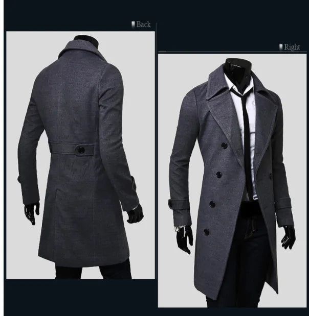 Men's Long Trench Coat Aristo Threads