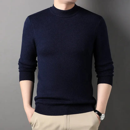 Men's Half-High Collar Sweater