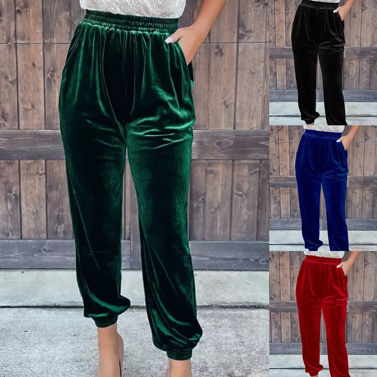 Velvet Straight Trousers Aristo Threads