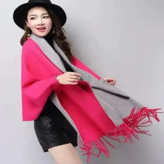 Cape cloak imitation cashmere shawl scarf Aristo Threads