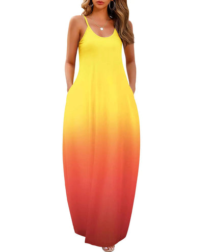 Wolddress WomenPlus Size Loose Plain Long Summer Beach Maxi Dress Aristo Threads