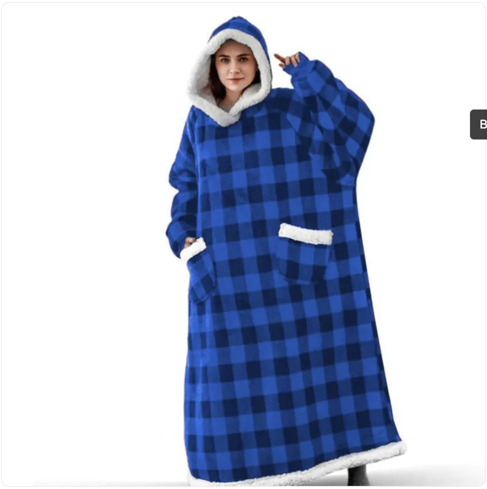 Hooded Flannel TV Blanket Sweatshirt Aristo Threads