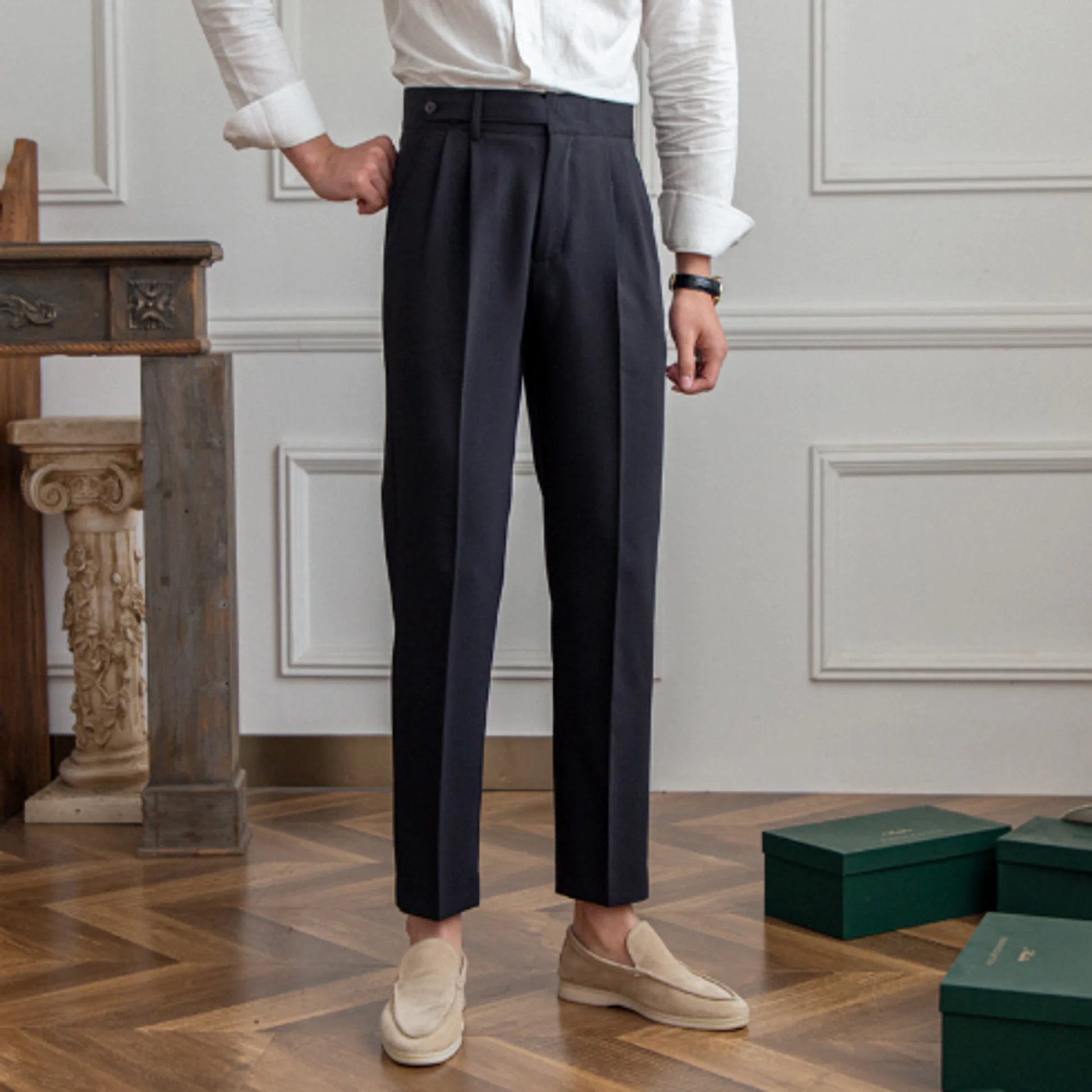 Slim Casual Office Trousers Aristo Threads