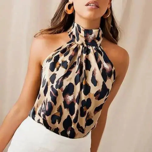 Women Leopard Print Blouses Aristo Threads