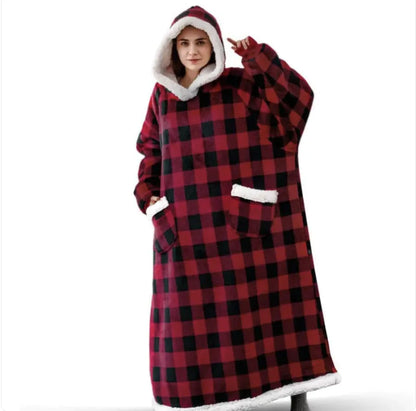 Hooded Flannel TV Blanket Sweatshirt Aristo Threads