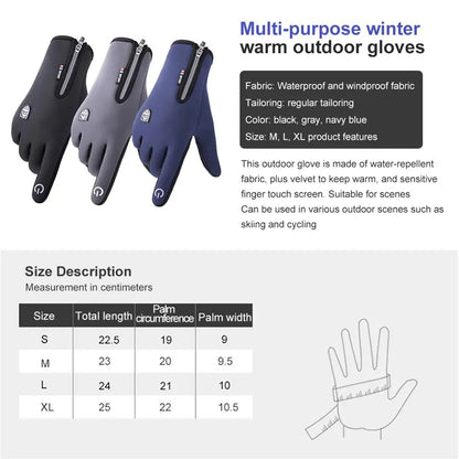 Winter Warm Ski Gloves Men Gloves Aristo Threads