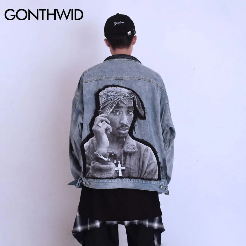 Tupac Denim Jacket