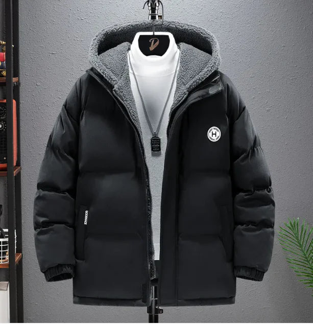 Men's Dual-Layer Hooded Fleece Jacket