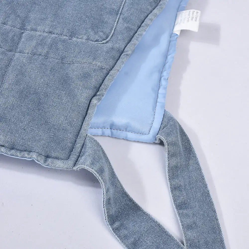 Hooded Vest Denim Jacket