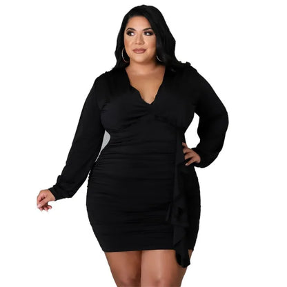 Women Autumn Plus Size Dresses Aristo Threads