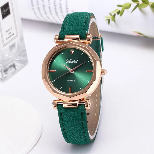 Fashion Women Leather Casual Watch Aristo Threads