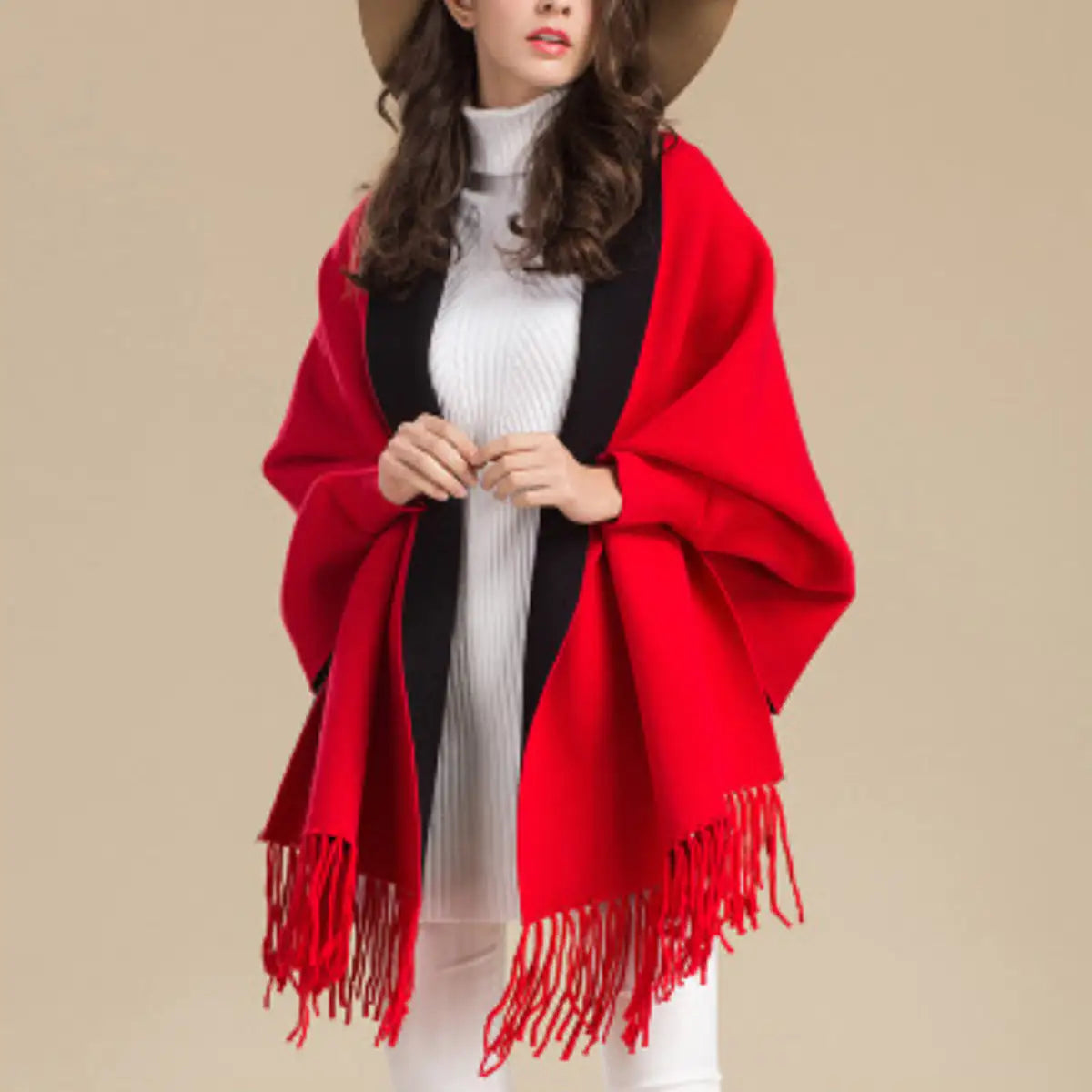 Aesthetica Two-Toned Shawl Coat Aristo Threads