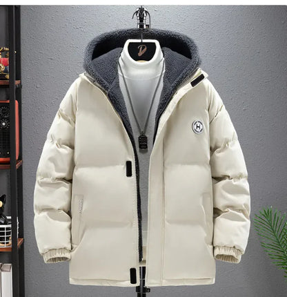 Men's Dual-Layer Hooded Fleece Jacket