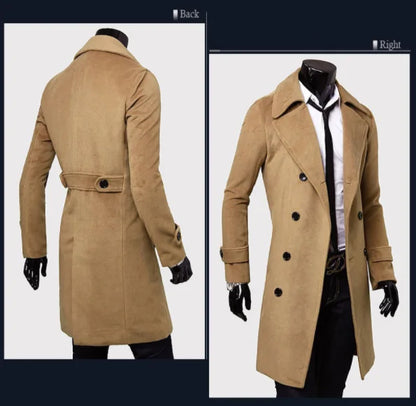 Men's Long Trench Coat Aristo Threads