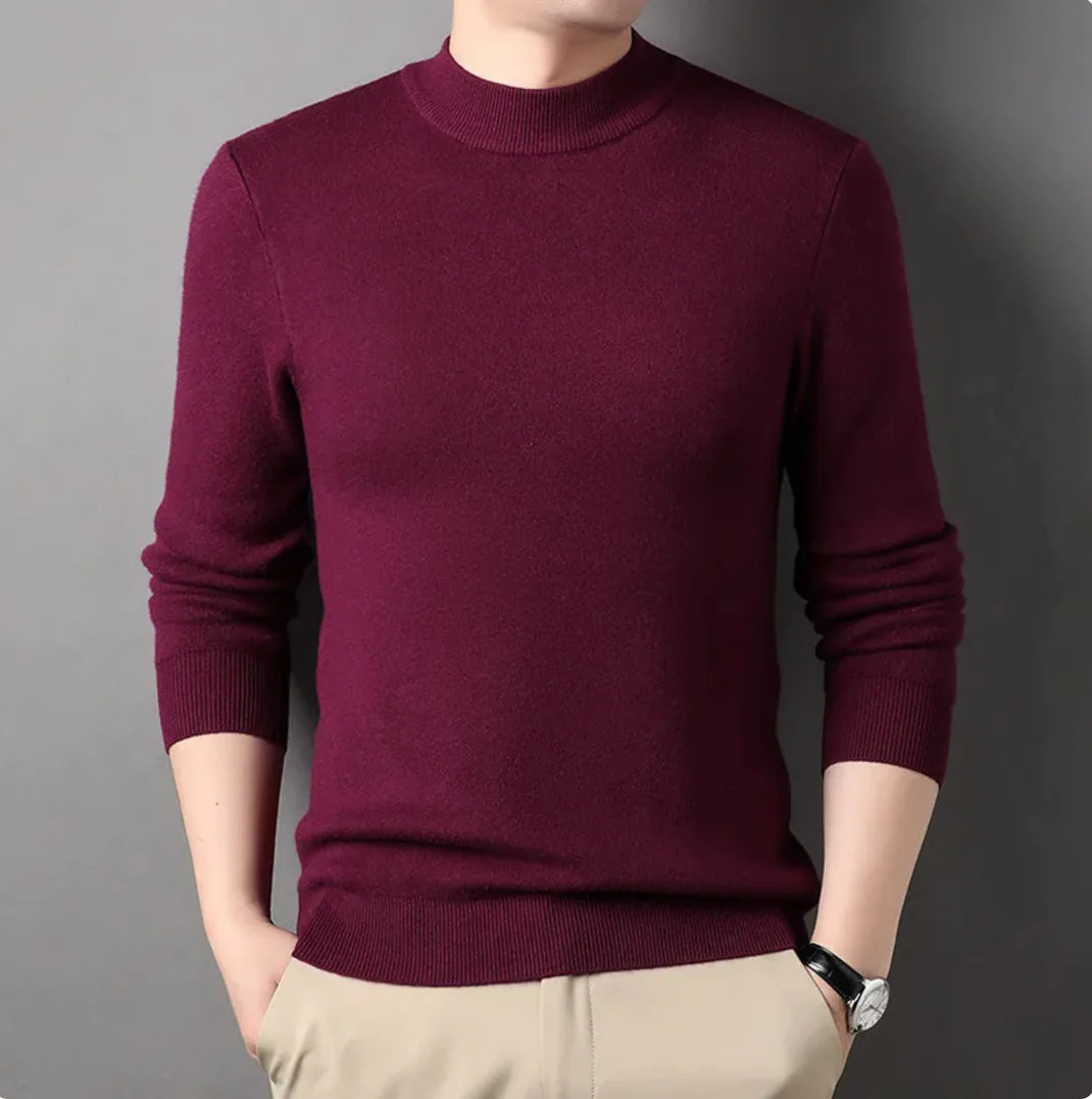 Men's Half-High Collar Sweater