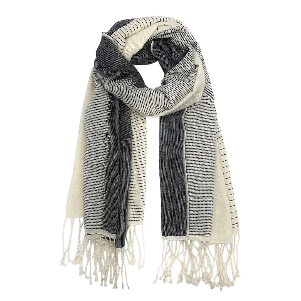 Striped Organic Cotton Scarf Aristo Threads