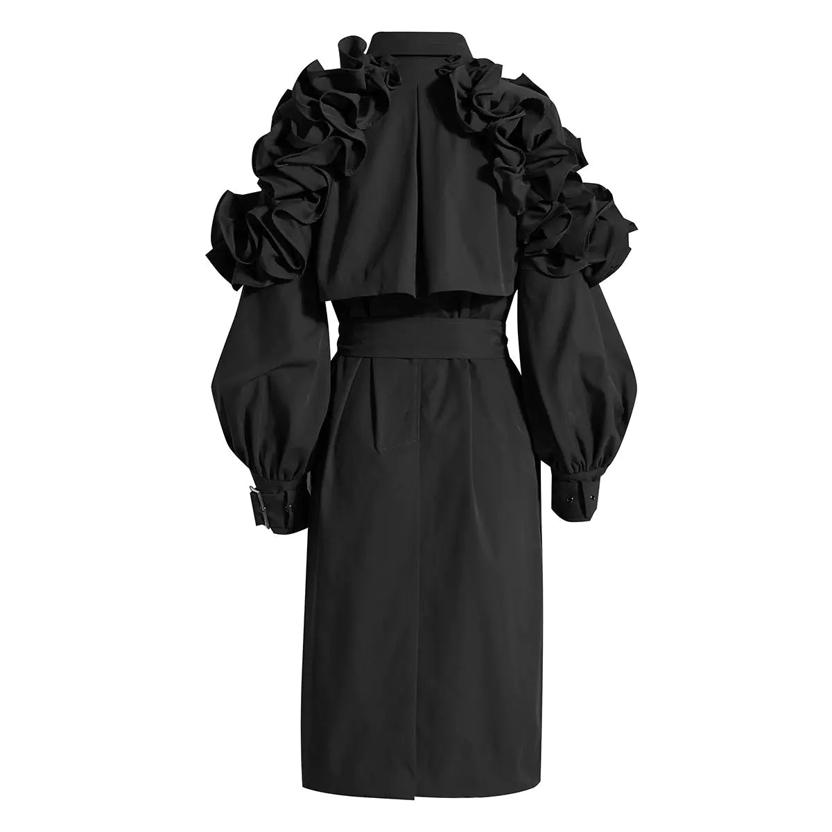 Ruffle Trench Coat Aristo Threads