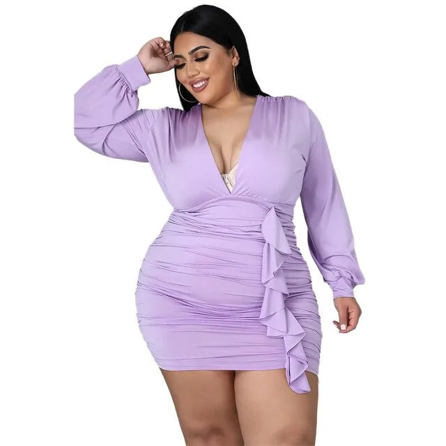 Women Autumn Plus Size Dresses Aristo Threads