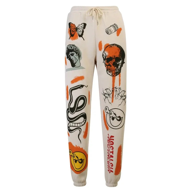 Women's Cartoon Printed Trousers Aristo Threads